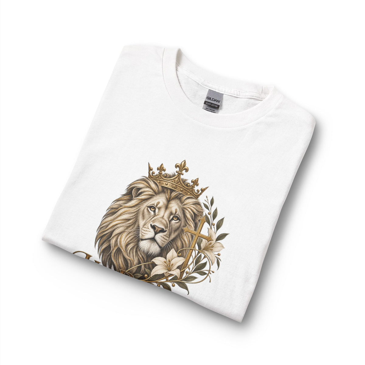 Lion of Judah — He Reigns Christian Long Sleeve Shirt