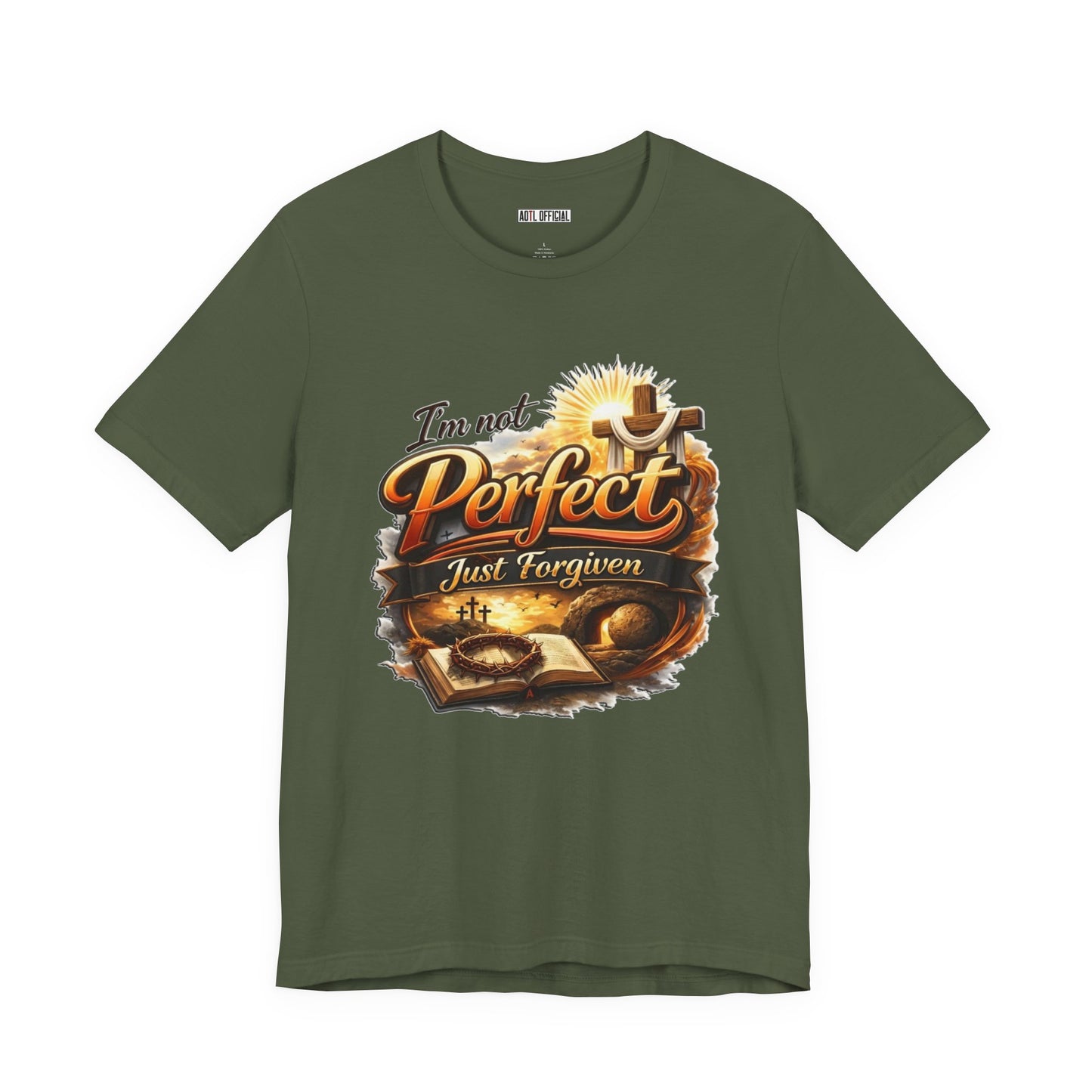 I'm Not Perfect, Just Forgiven Version 2 Unisex Short Sleeve Tee