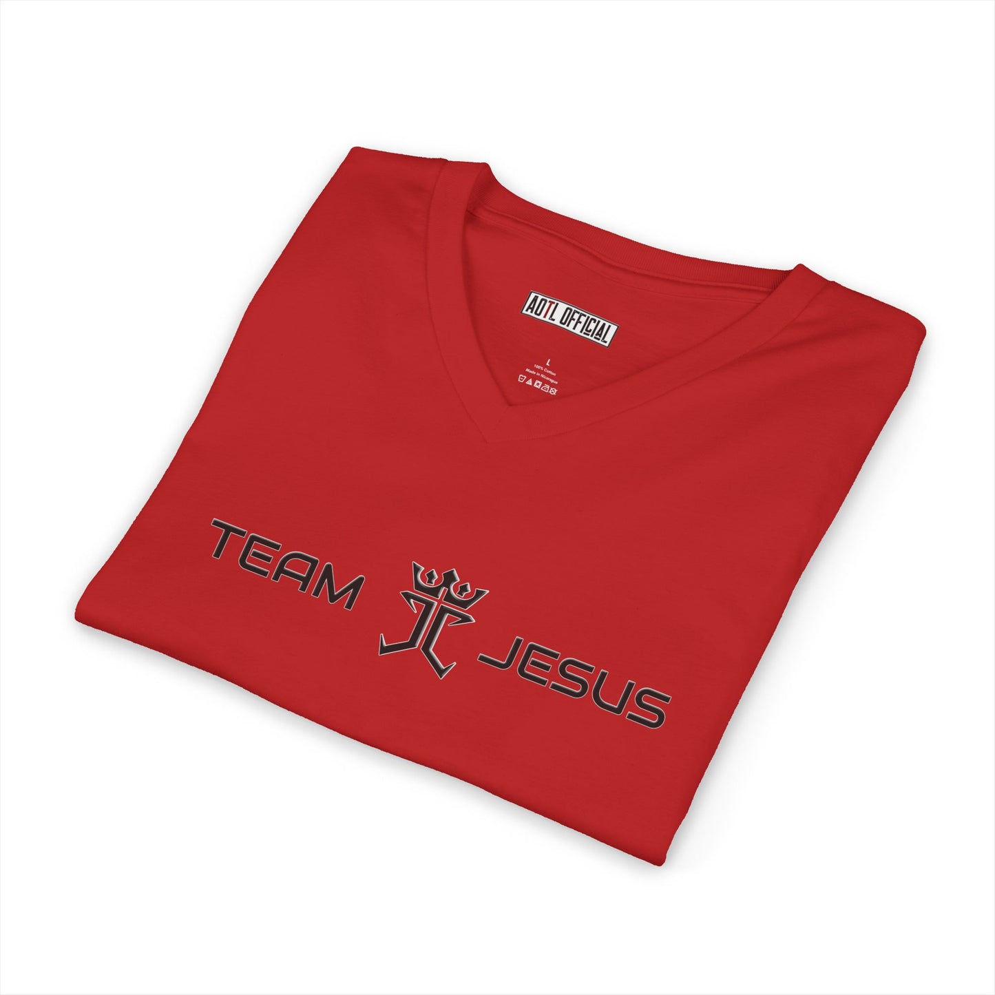 Team Jesus Christian V-Neck Tee