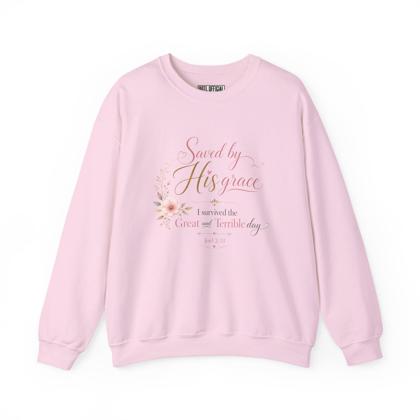 Saved by His Grace - I Survived the Great and Terrible Day Sweatshirt