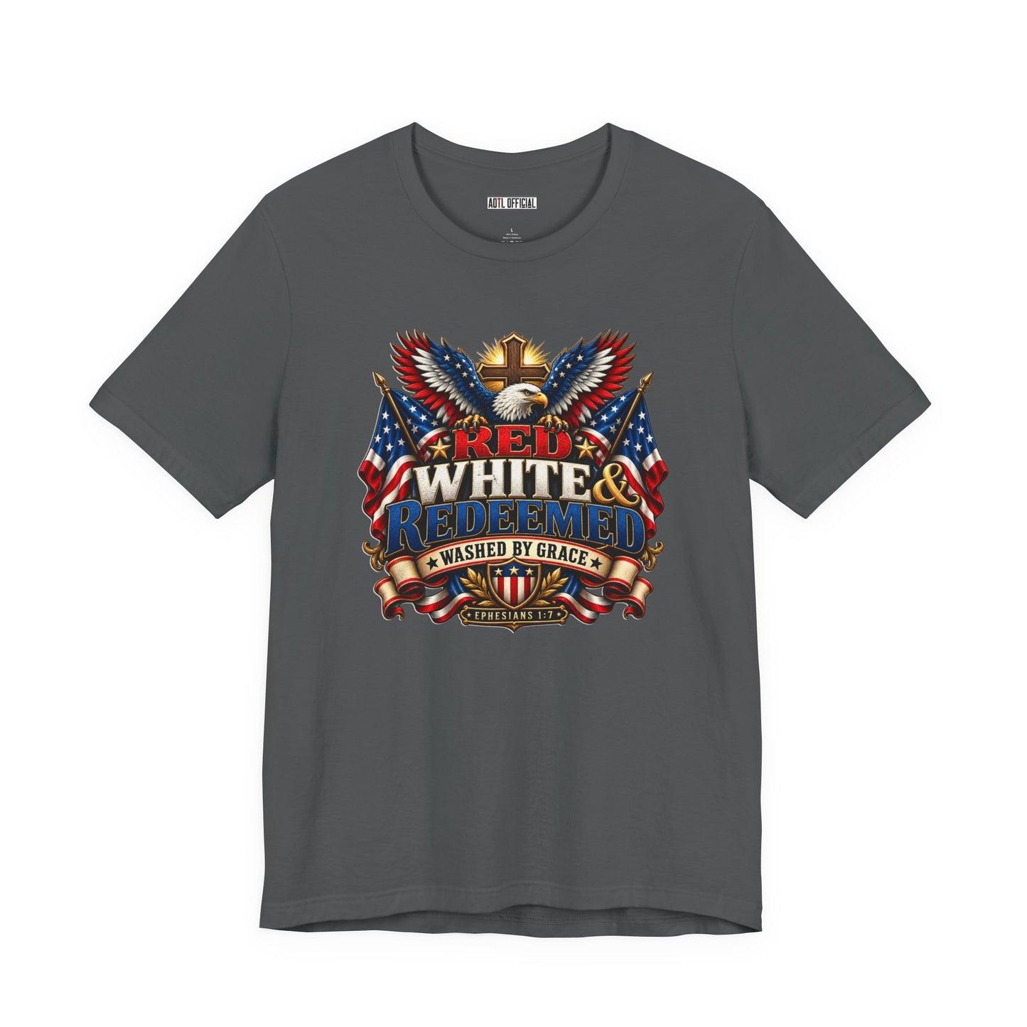 Red, White & Redeemed Christian T-shirt