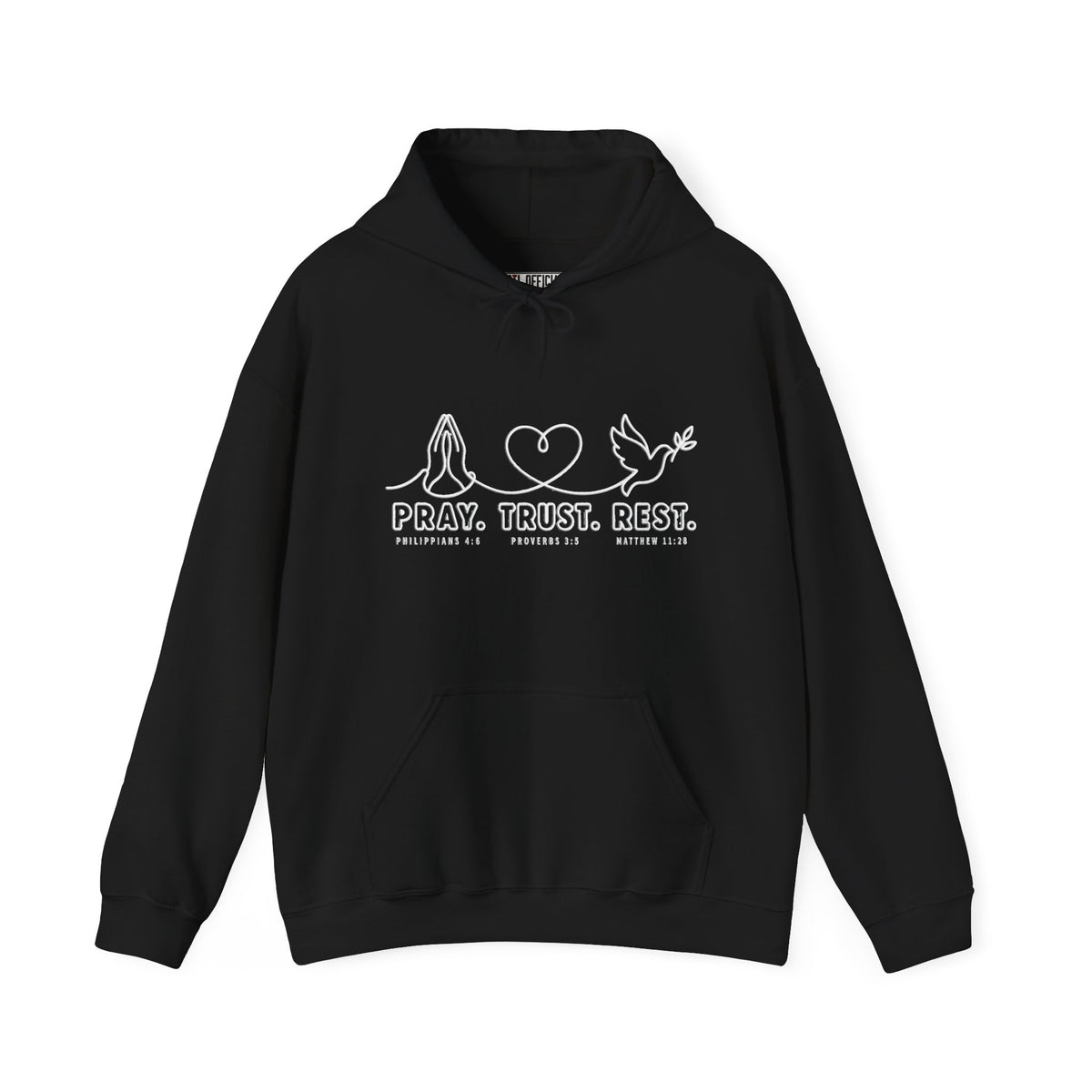 Pray. Trust. Rest. Christian Hoodie