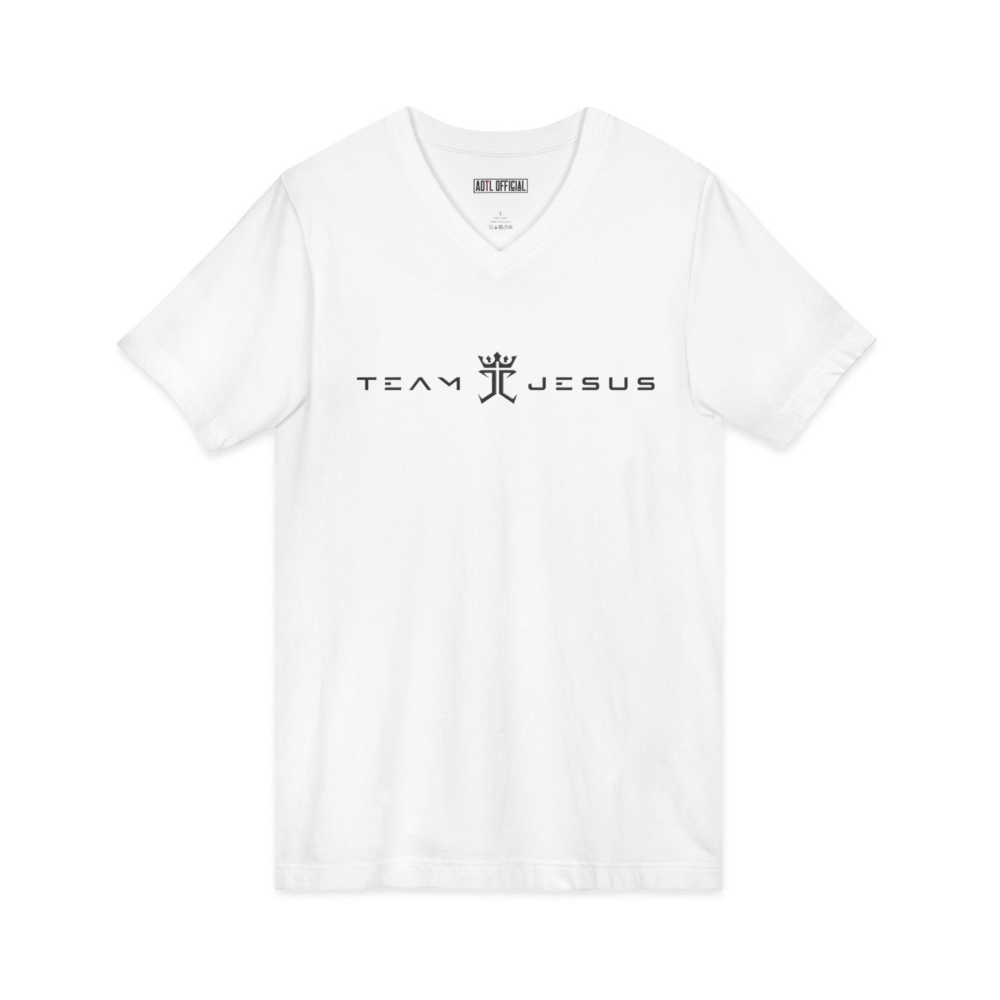 Faith Over Fear Christian V-neck t-shirt faith-inspired design
