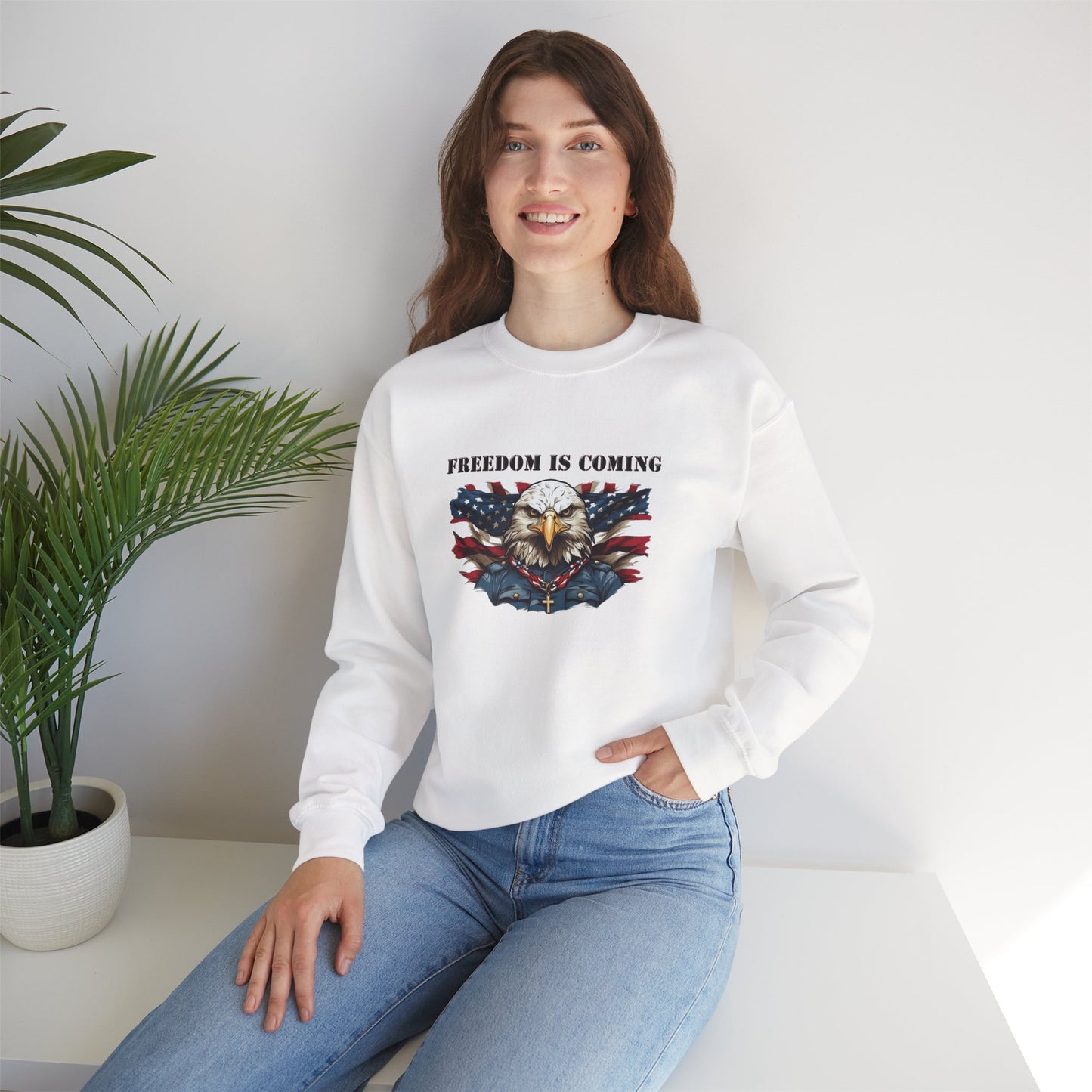 Freedom is Coming Unisex Heavy Blend™ Crewneck Sweatshirt