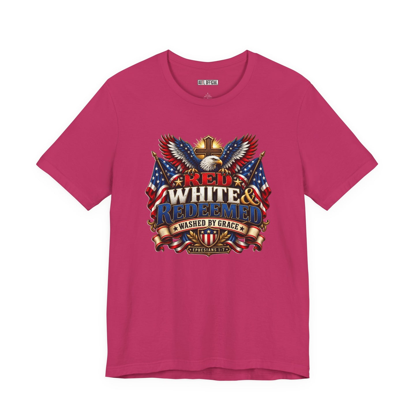 Red, White & Redeemed Christian T-shirt