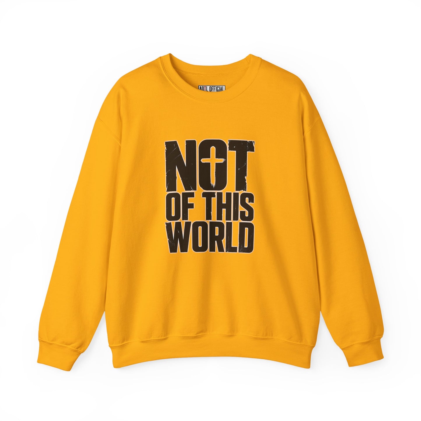Not Of This World Black Text Christian Sweatshirt