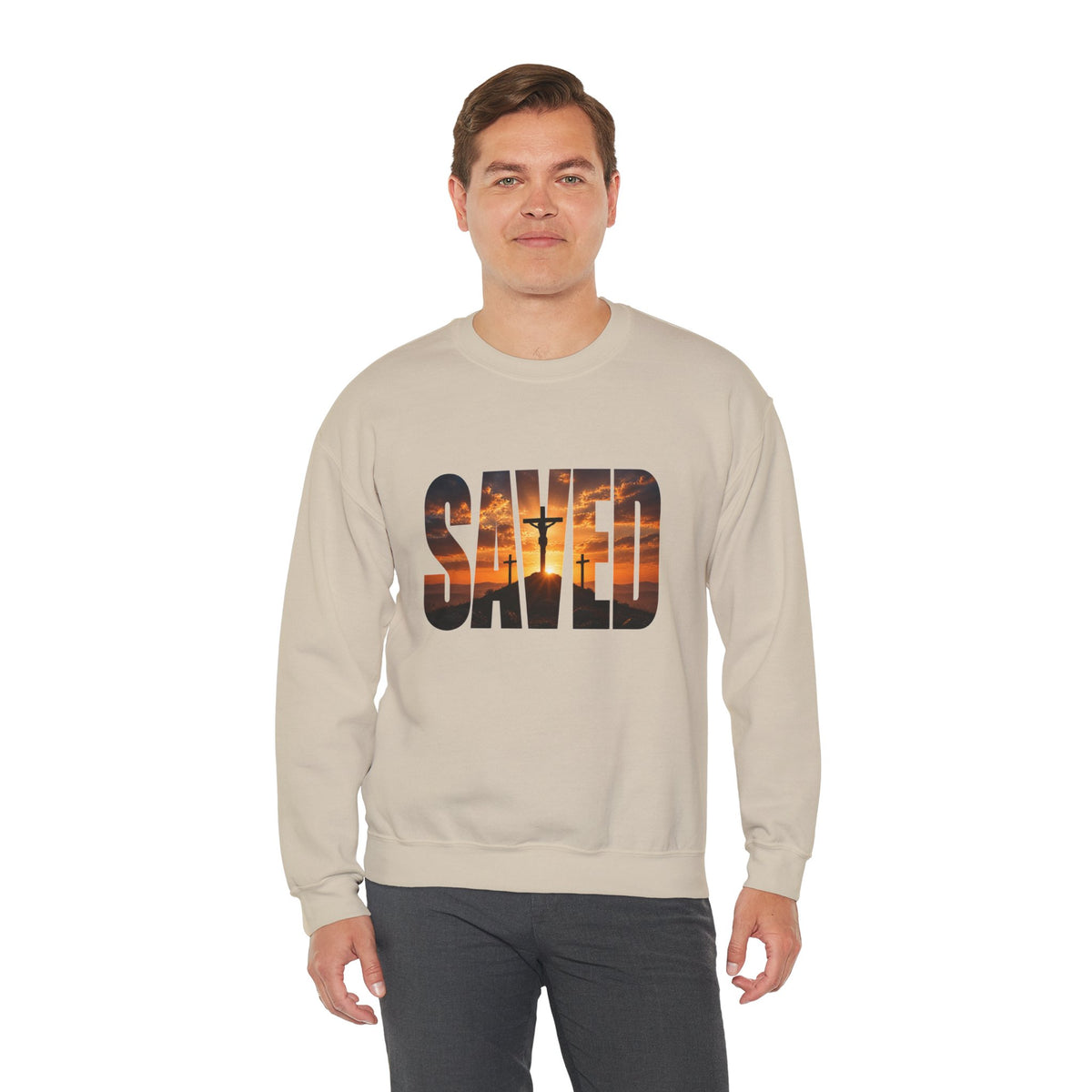 Saved — By the Cross Christian  Sweatshirt