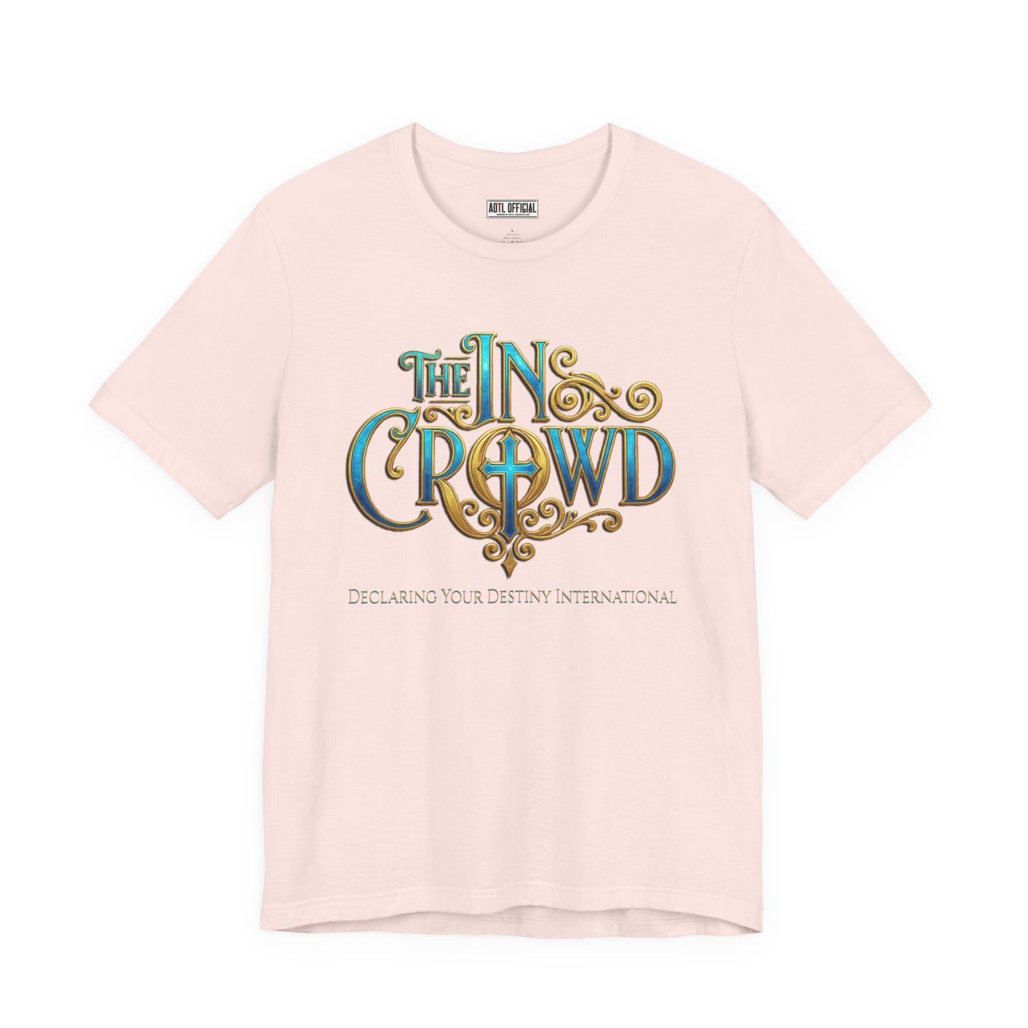 Ornate The In Crowd Blue & Gold  t-shirt