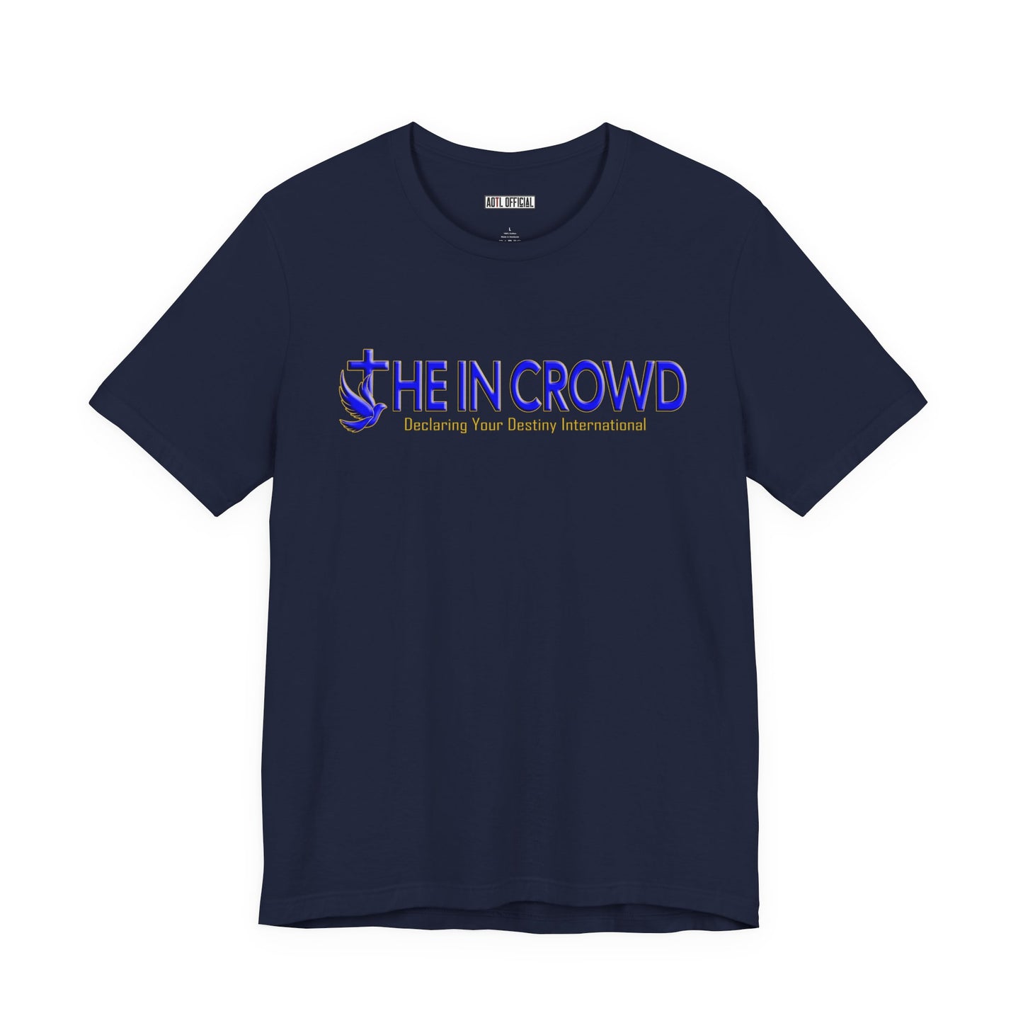 The In Crowd Blue & Gold logo t-shirt