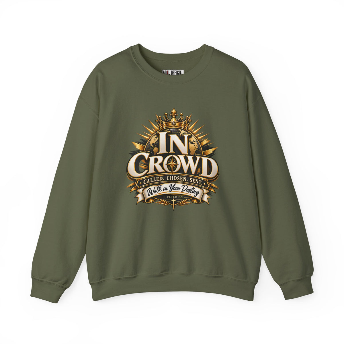 In Crowd – Called. Chosen. Sent. Christian Sweatshirt