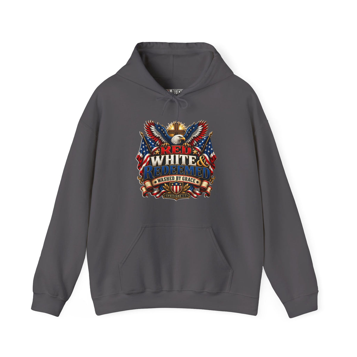 Red, White & Redeemed Christian Hoodie