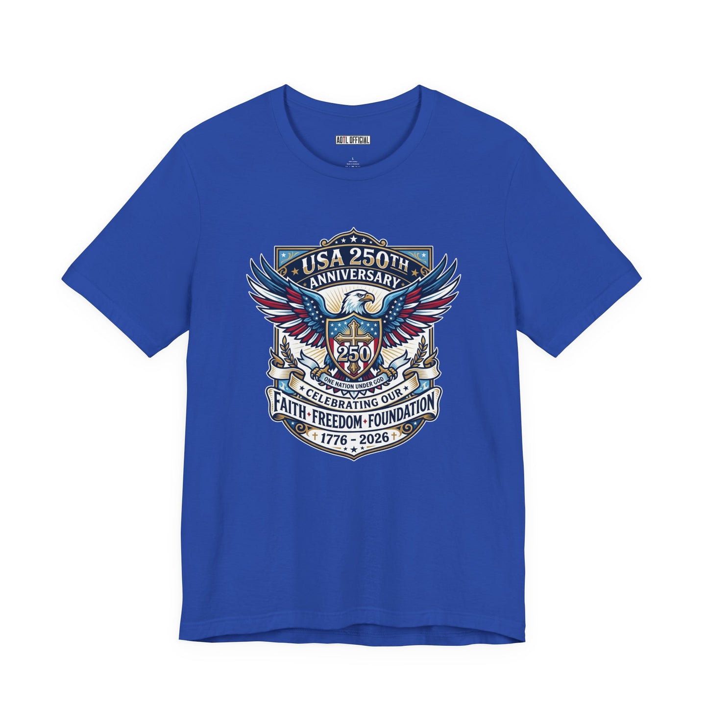 250 Years, One Nation under God Classic Unisex Short Sleeve Tee
