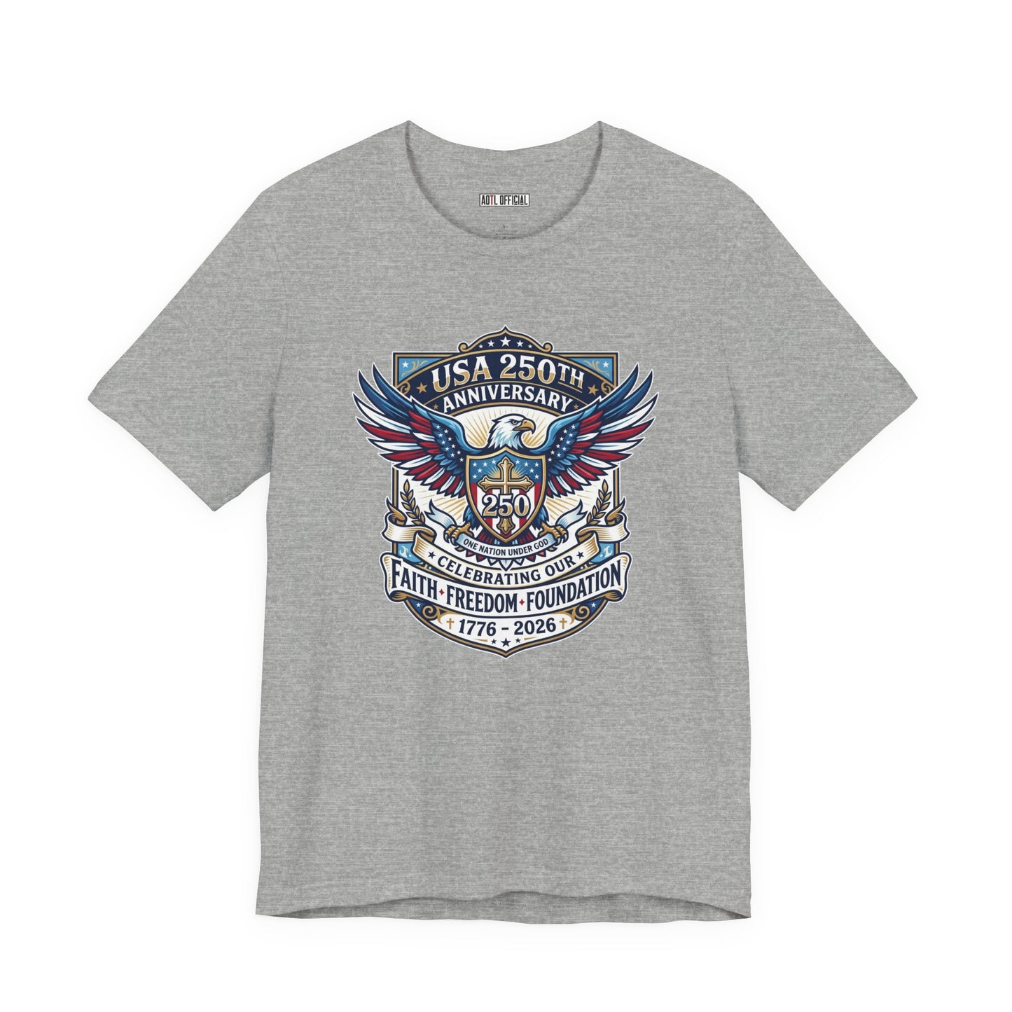 250 Years, One Nation under God Classic Unisex Short Sleeve Tee