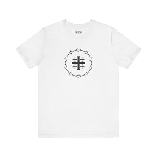 Circle of Thorns & Jerusalem Cross Unisex Short Sleeve Tee