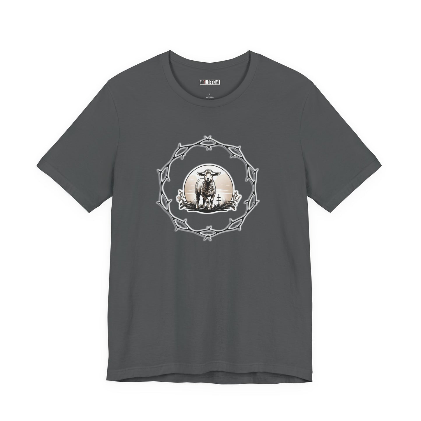 Circle of Thorns & Sacrificial Lamb Unisex  Short Sleeve Tee