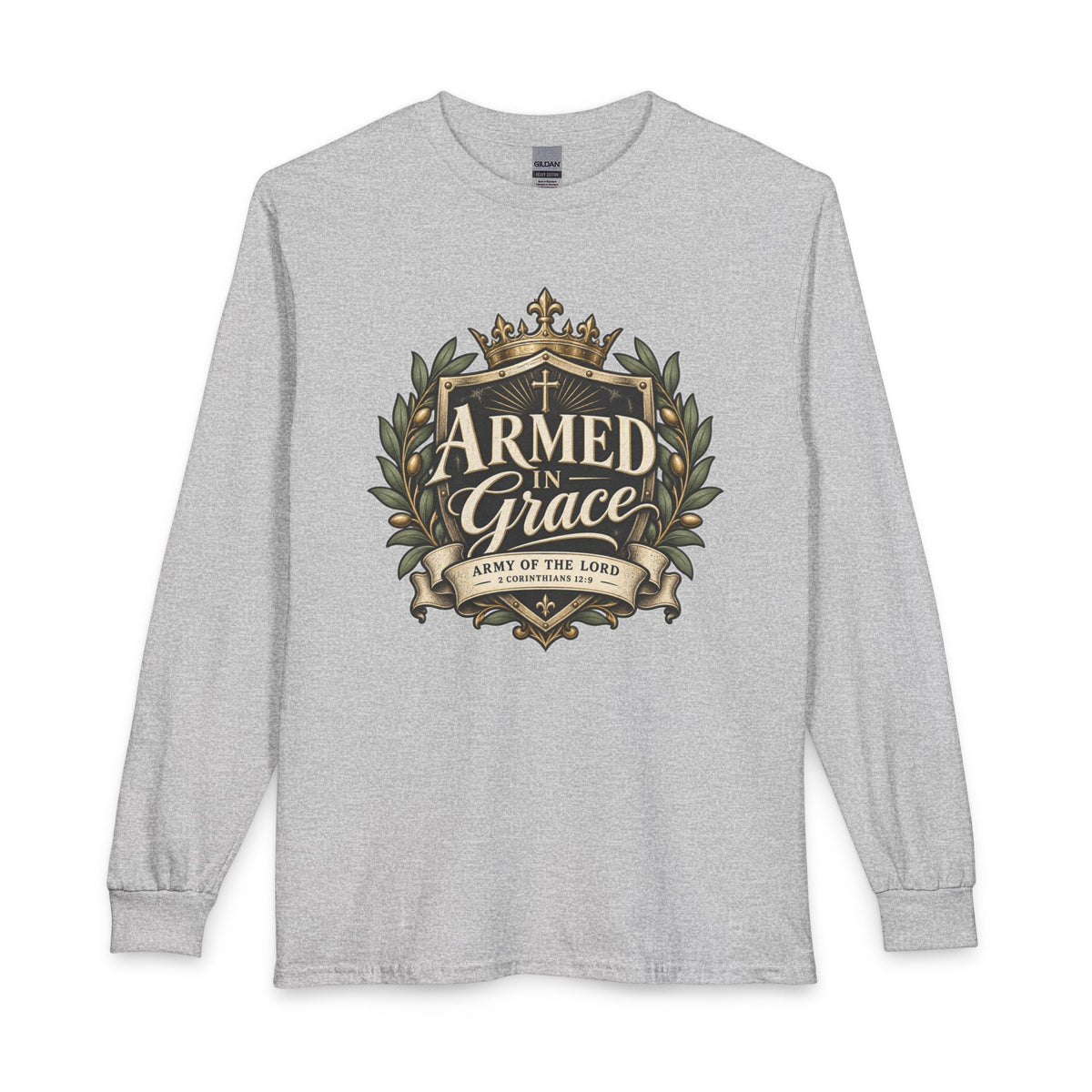 Army of the Lord — Armed in Grace Christian Long Sleeve Shirt