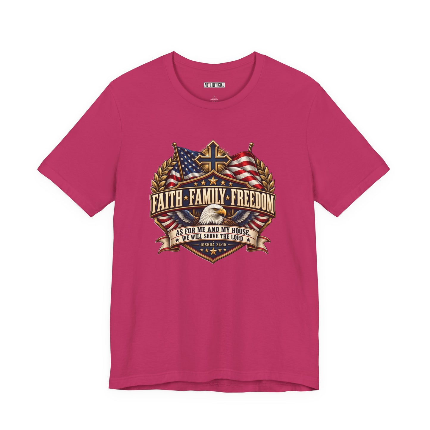 Faith. Family. Freedom. Christian T-shirt