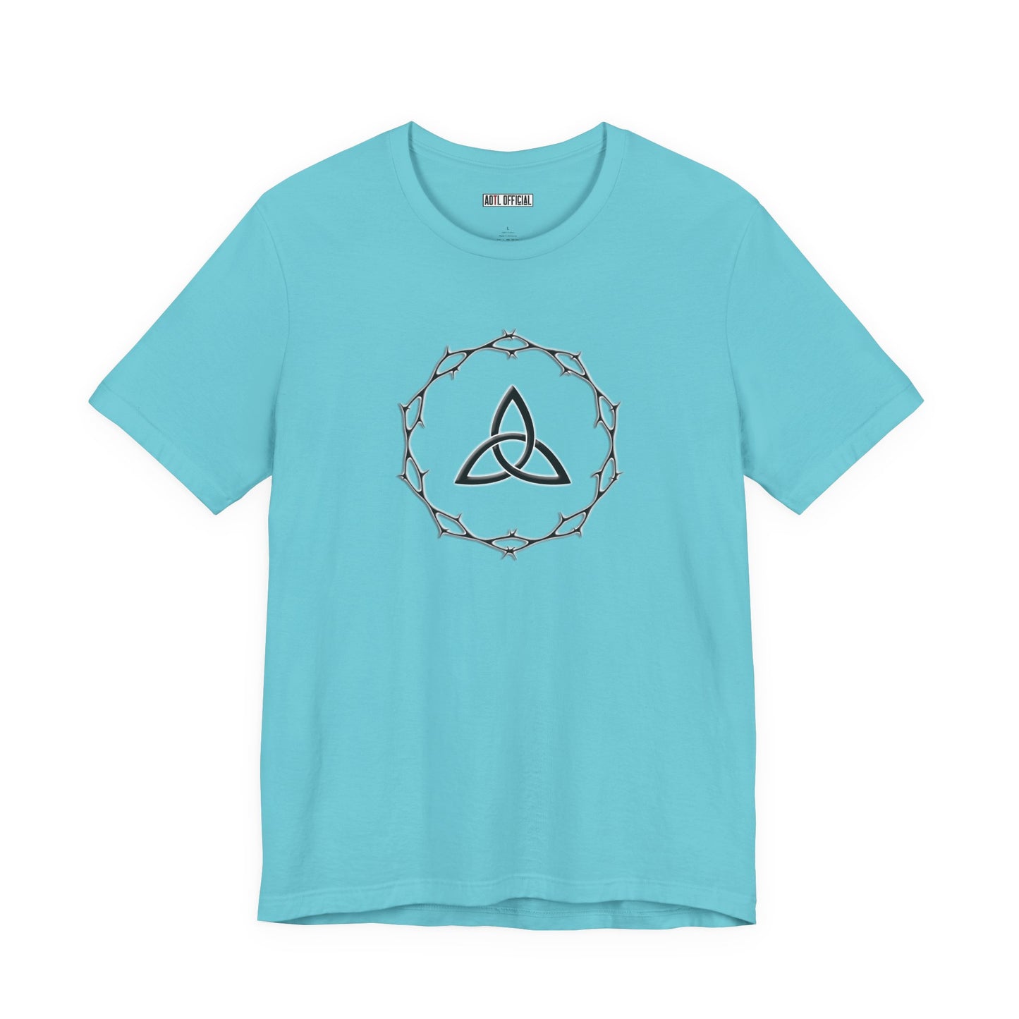 Circle of Thorns & Trinity Knot (Triquetra) Unisex  Short Sleeve Tee