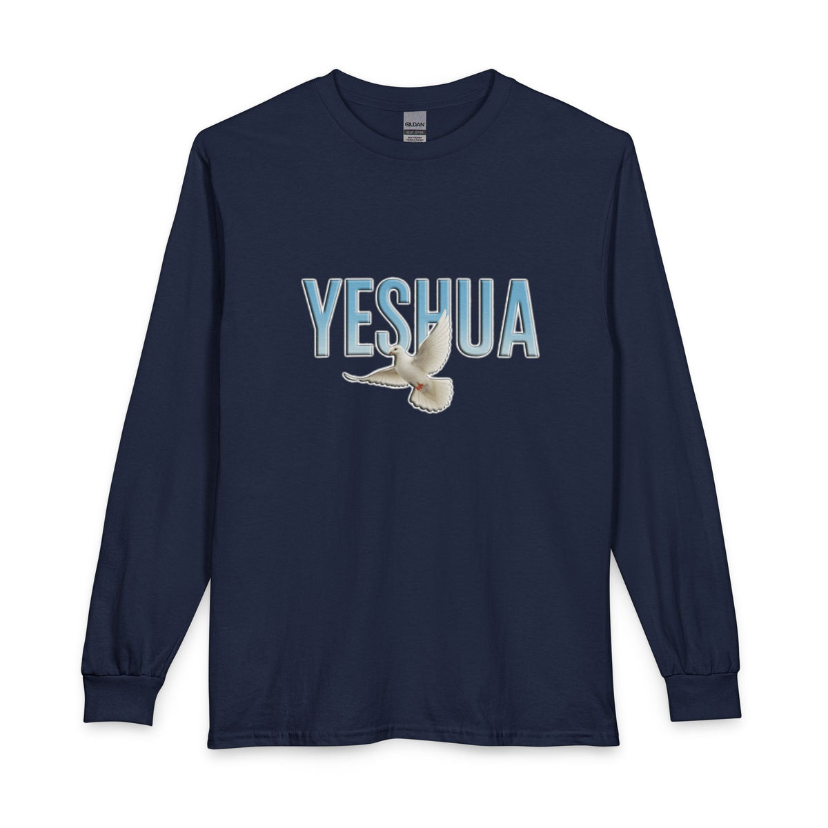 Yeshua With Holy Spirit Dove Christian Long Sleeve Shirt