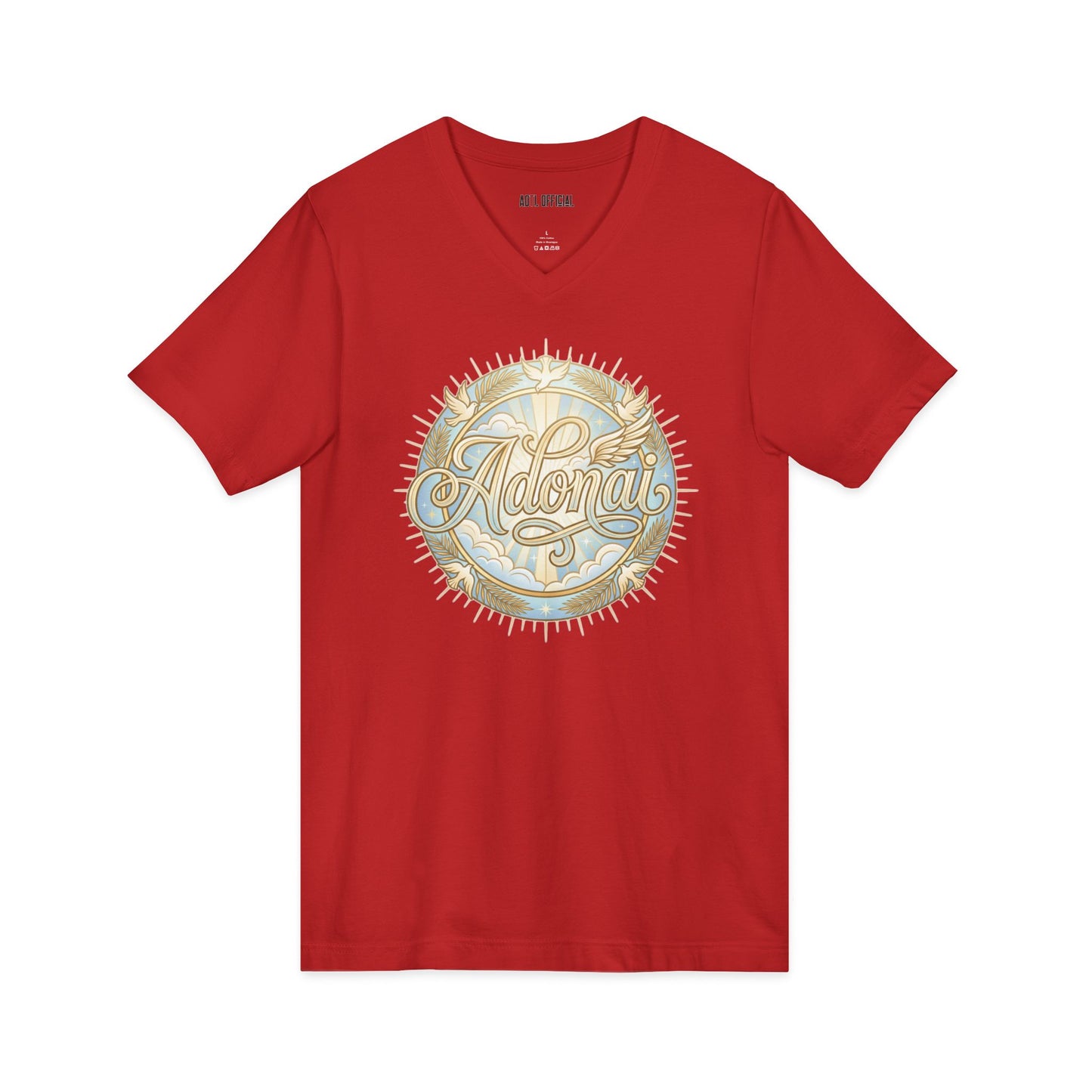 ADONAI Holy Spirit doves  V-Neck Tee