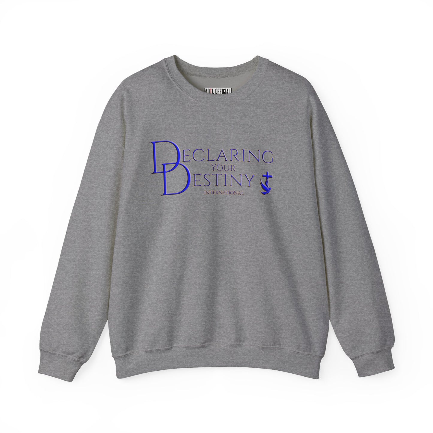 Declaring Your Destiny Blue & Gold Logo Unisex Heavy Blend™ Crewneck Sweatshirt