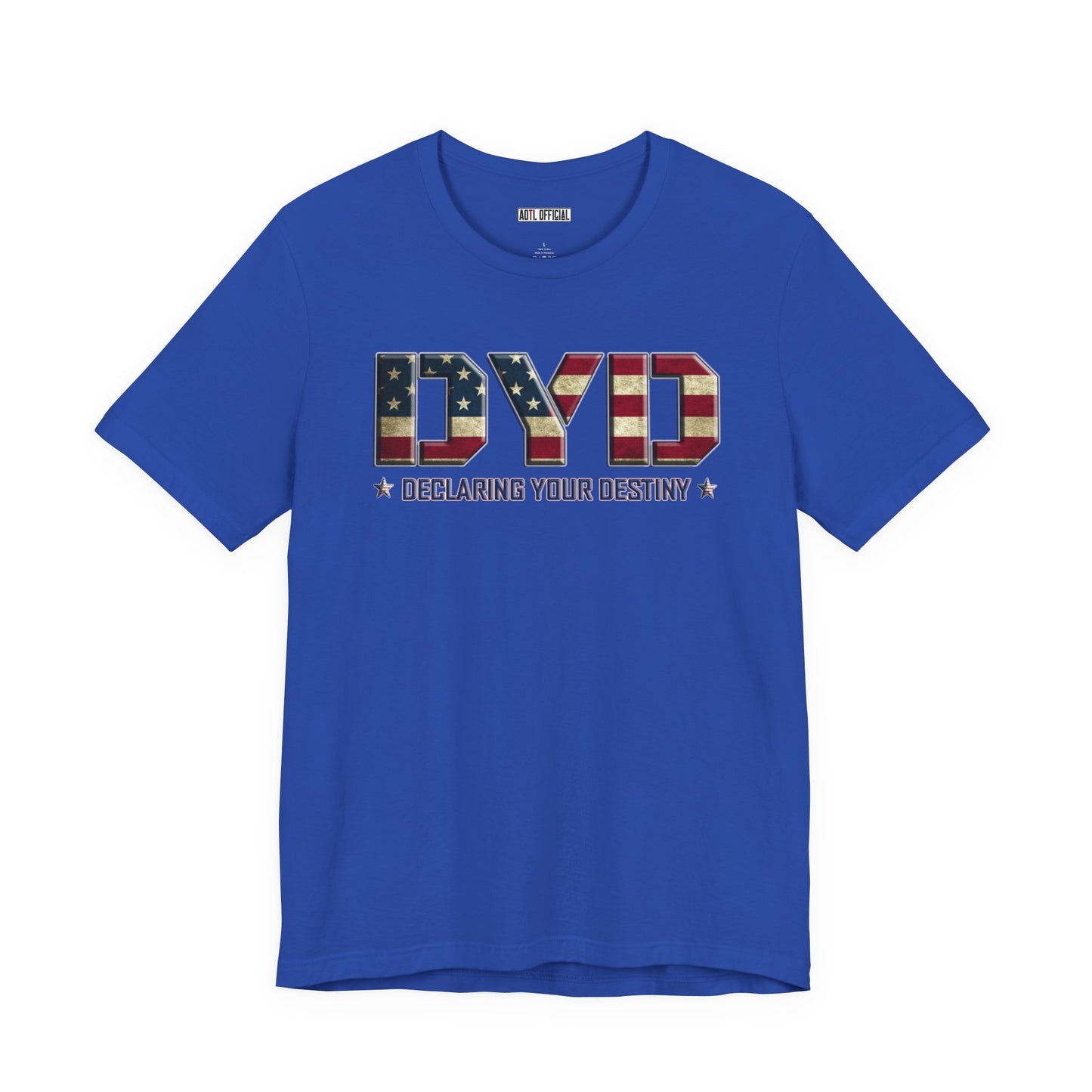 Declaring Your Destiny USA logo/Alpha & Omega USA