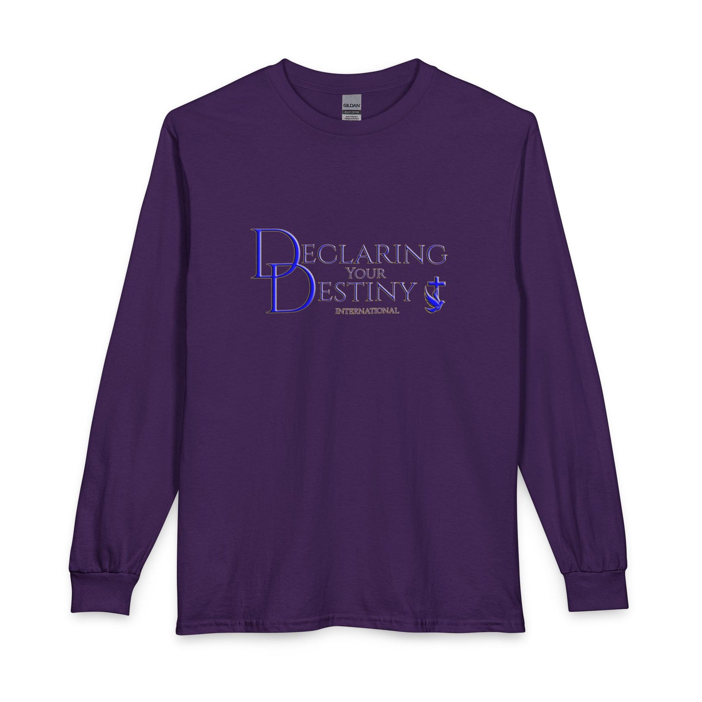 Declaring Your Destiny Blue and Gold logo Long Sleeve Shirt
