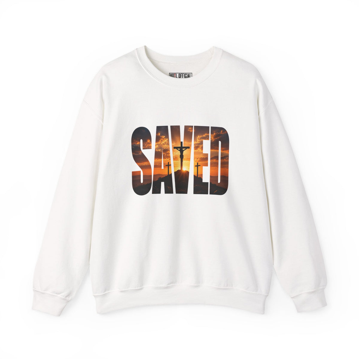 Saved — By the Cross Christian  Sweatshirt. Simple, powerful, and unmistakably Christian. 