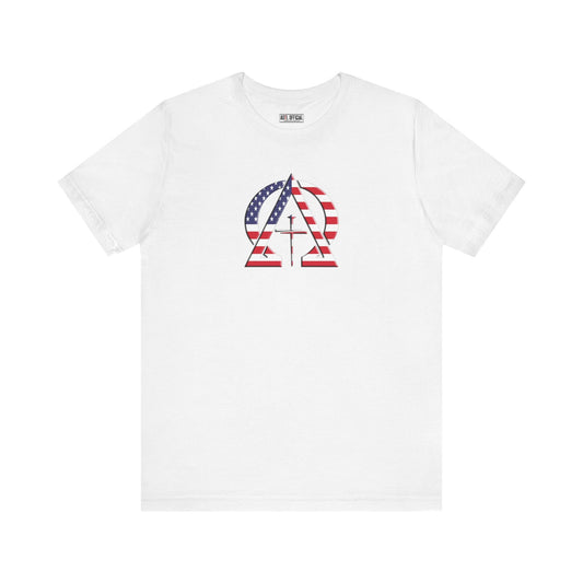 Alpha & Omega United States Of America Unisex Short Sleeve Tee