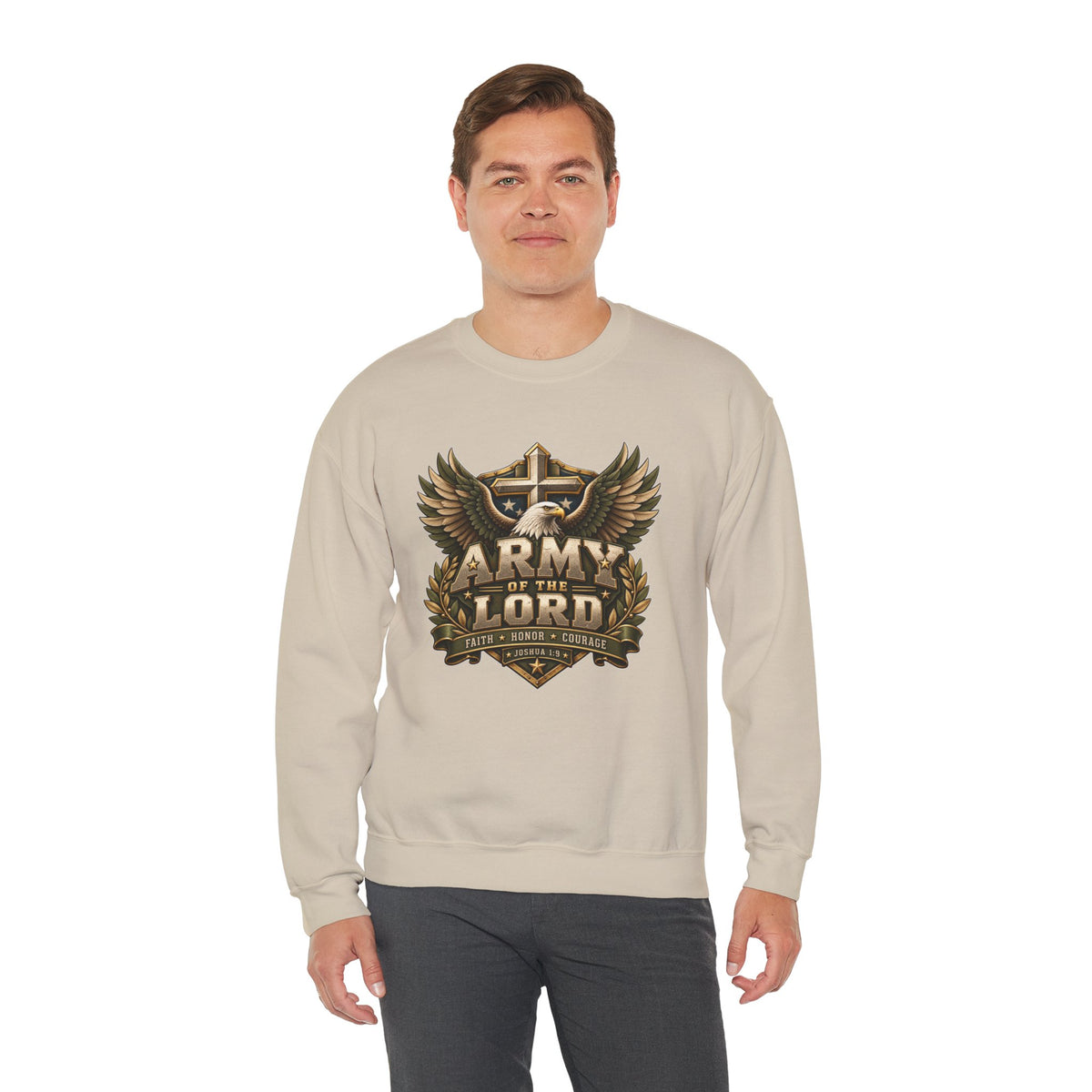Army of the Lord — Faith, Honor & Courage Christian Sweatshirt