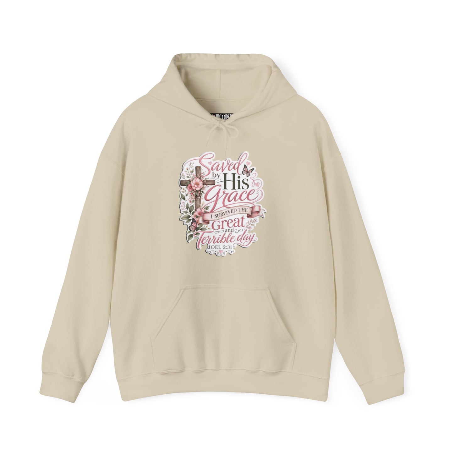 Grace in Bloom – I Survived the Great and Terrible Day (Joel 2:31) Christian Hoodie