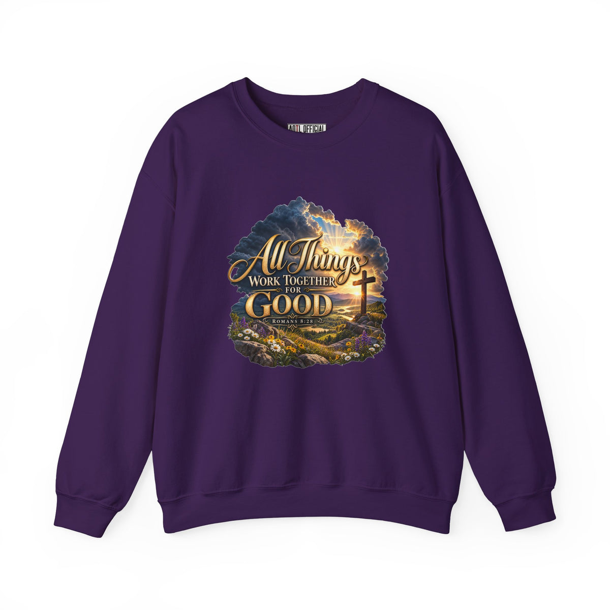 All Things Work Together for Good – Romans 8:28 Christian Sweatshirt