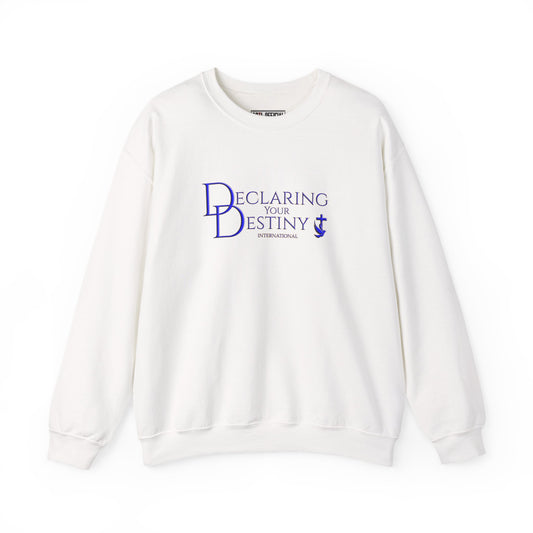 Declaring Your Destiny Blue & Gold Logo Unisex Heavy Blend™ Crewneck Sweatshirt