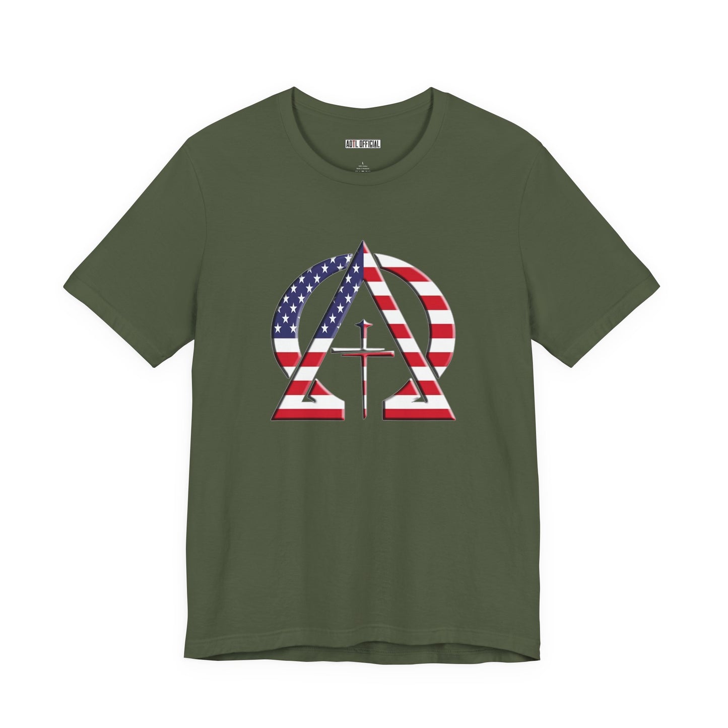 Alpha & Omega United States Of America Unisex Short Sleeve Tee