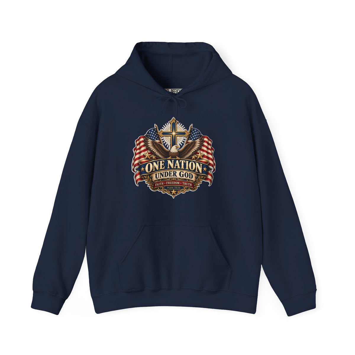 One Nation Under God — Faith, Freedom & Truth Christian Hoodie