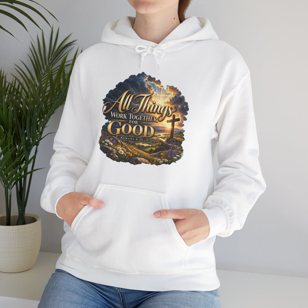 All Things Work Together for Good – Romans 8:28 Christian Hoodie