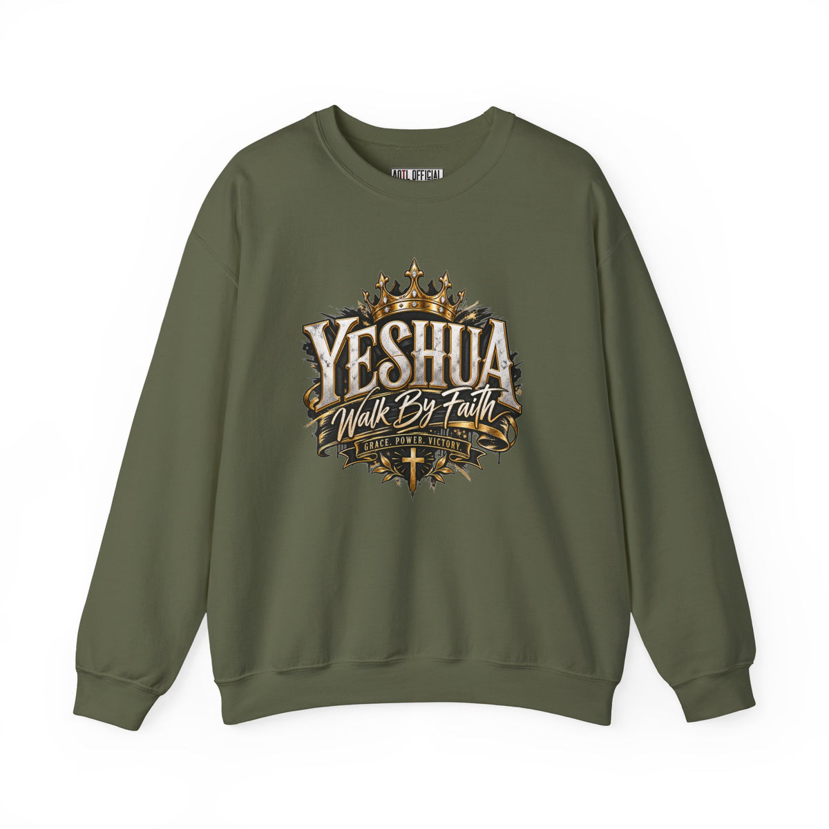 Yeshua – Walk By Faith Christian Sweatshirt