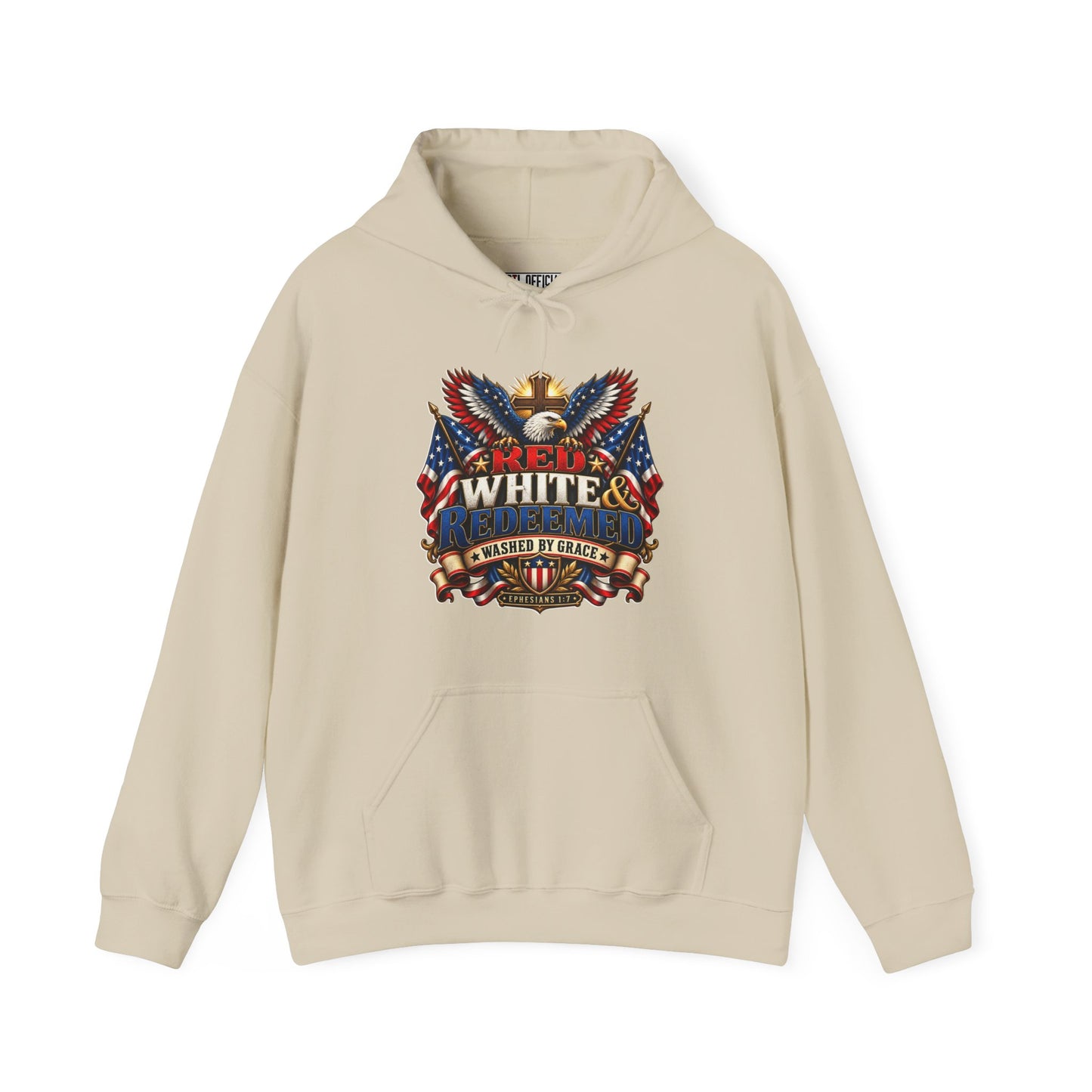 Red, White & Redeemed Christian Hoodie