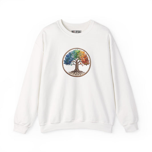 Colorful Tree of Life Unisex Heavy Blend™ Crewneck Sweatshirt