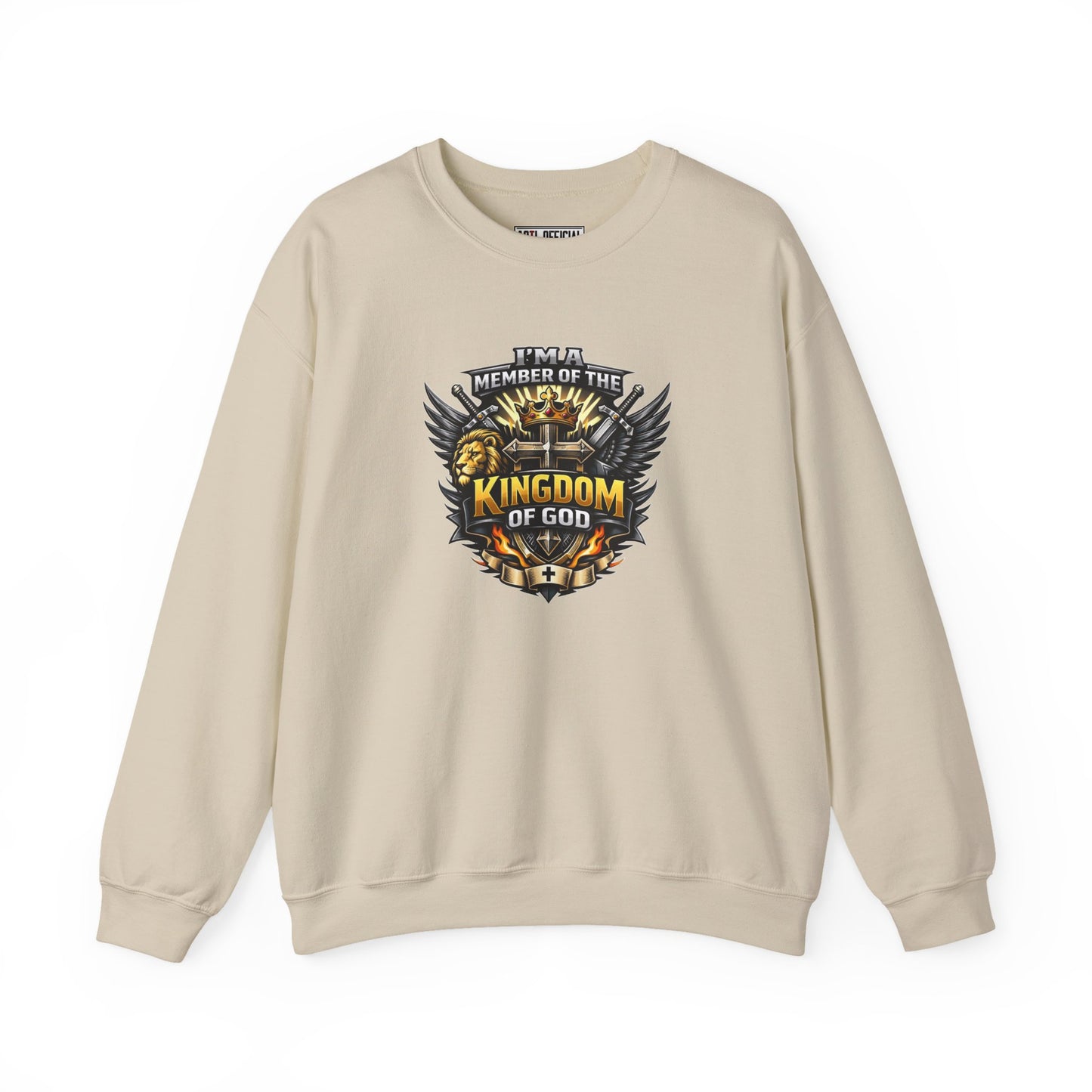 Bold & Warrior-Driven Member of the Kingdom of God Unisex Heavy Blend™ Crewneck Sweatshirt