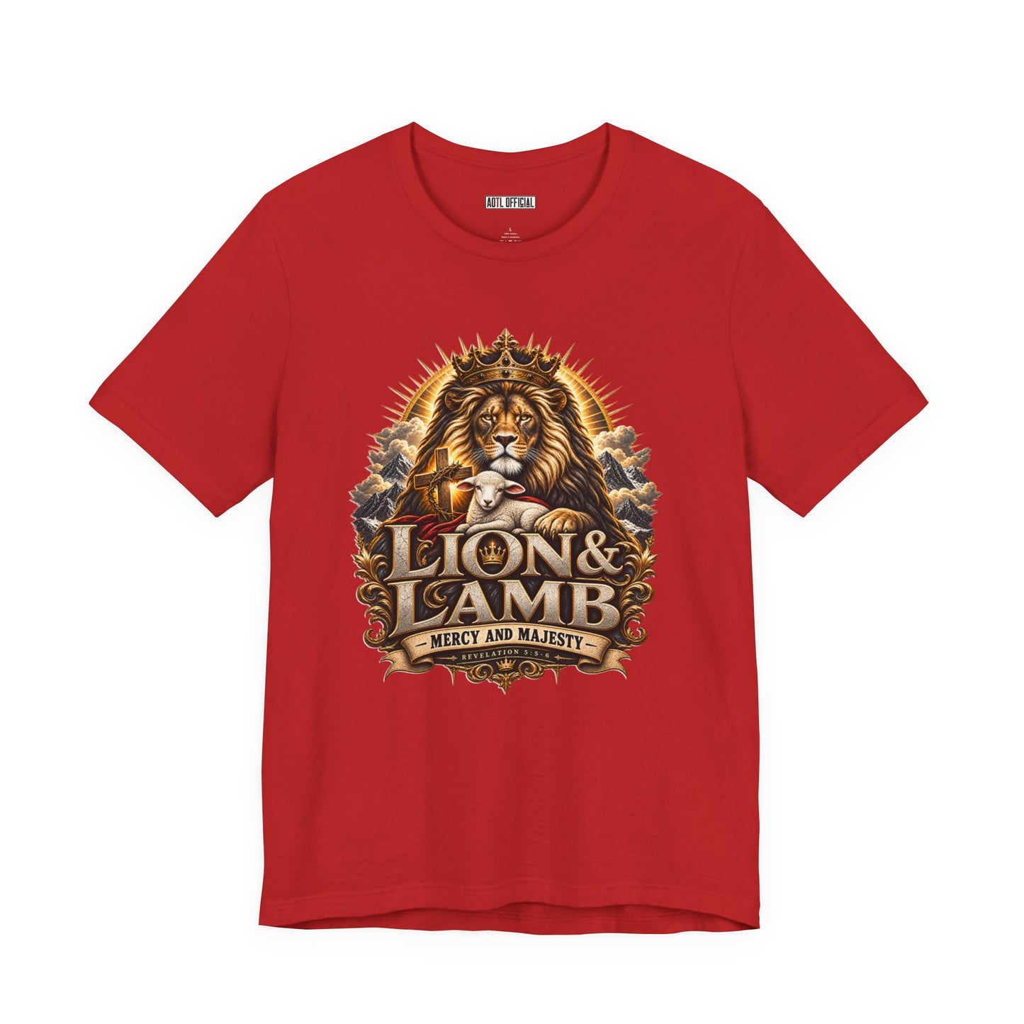 Lion & Lamb – Mercy and Majesty Christian T-shirt