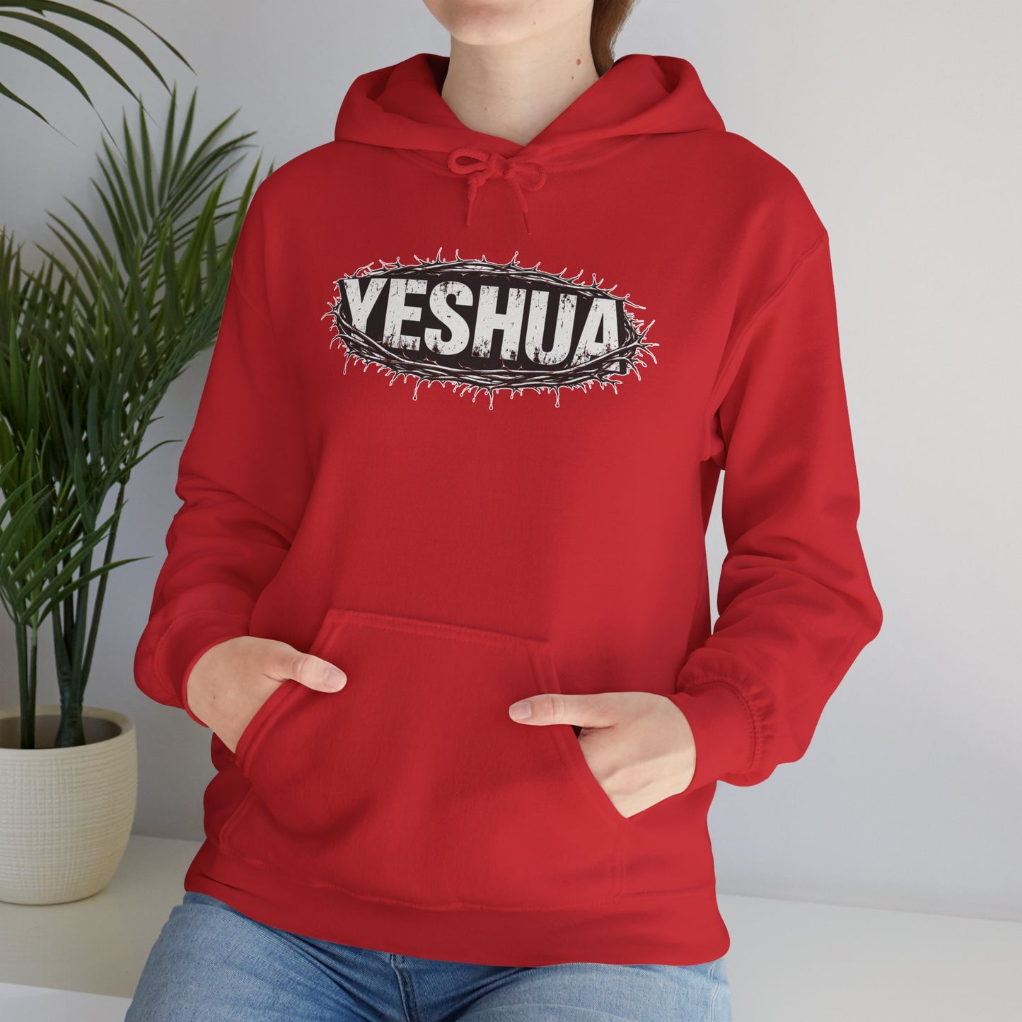 Yeshua Crown Of Thorns Christian Hoodie