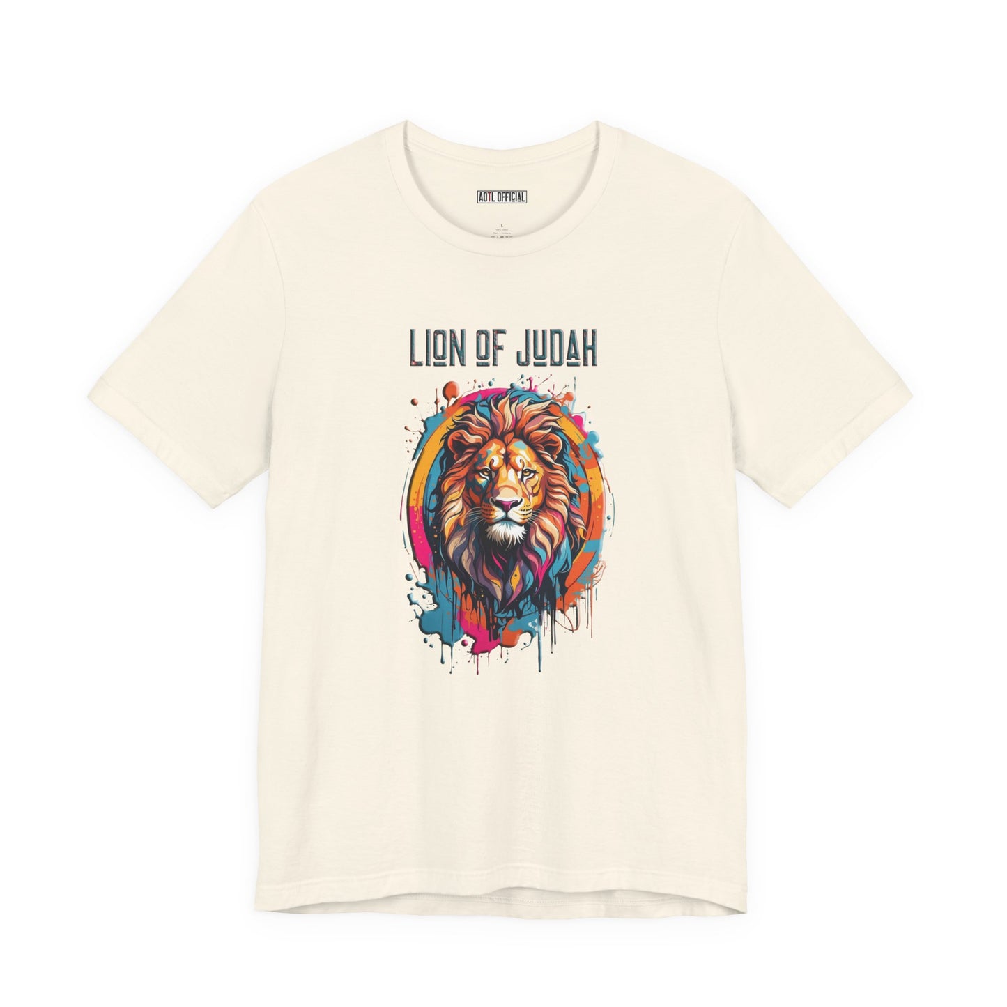 Lion Of Judah Graffiti Drip Edition Christian Unisex Short Sleeve Tee