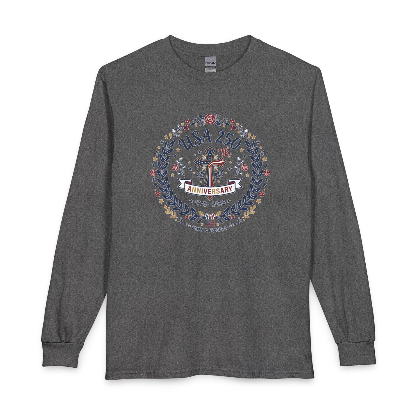 Ladies USA 250th Anniversary Christian Long Sleeve Shirt
