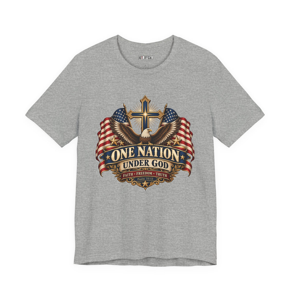 One Nation Under God — Faith, Freedom & Truth Christian T-shirt