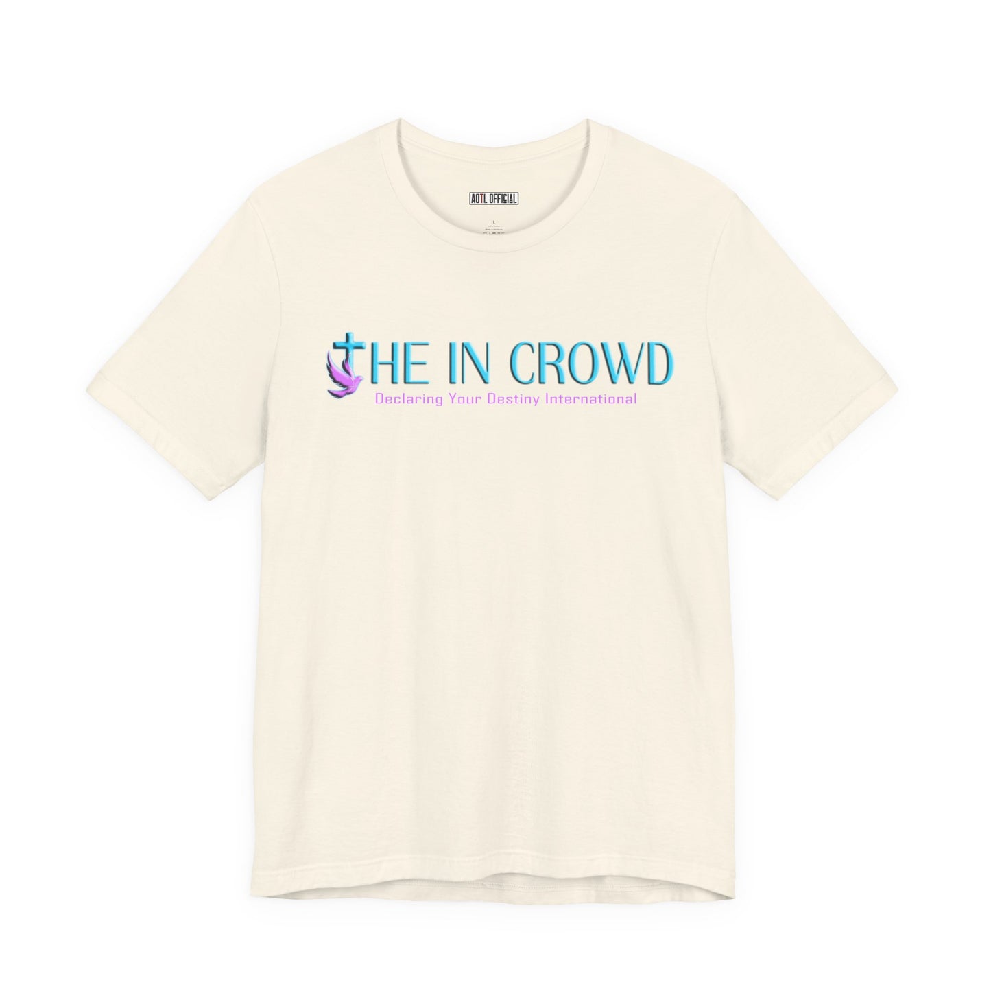 The In Crowd Lilac & Teal logo t-shirt