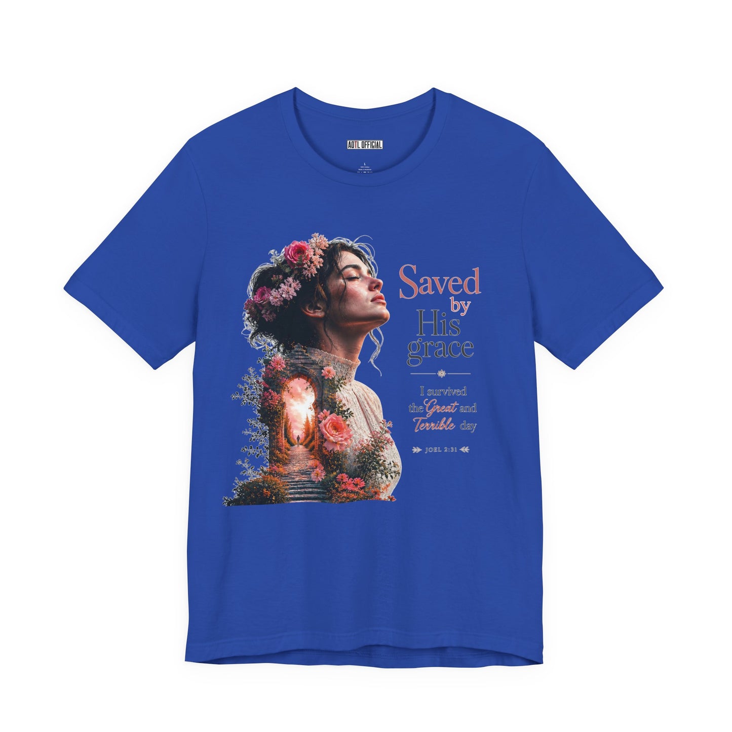 Pathway of Grace – I Survived the Great and Terrible Day (Joel 2:31) Unisex Short Sleeve Tee