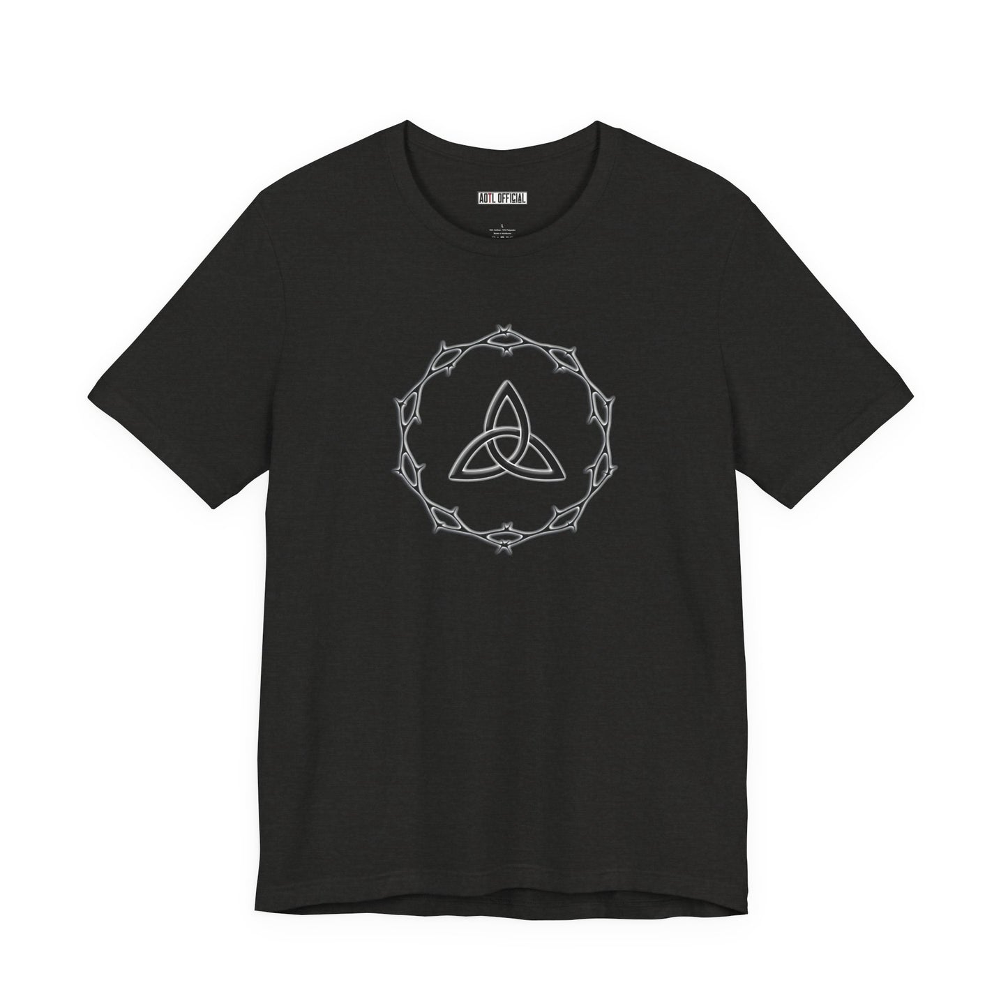 Circle of Thorns & Trinity Knot (Triquetra) Unisex  Short Sleeve Tee