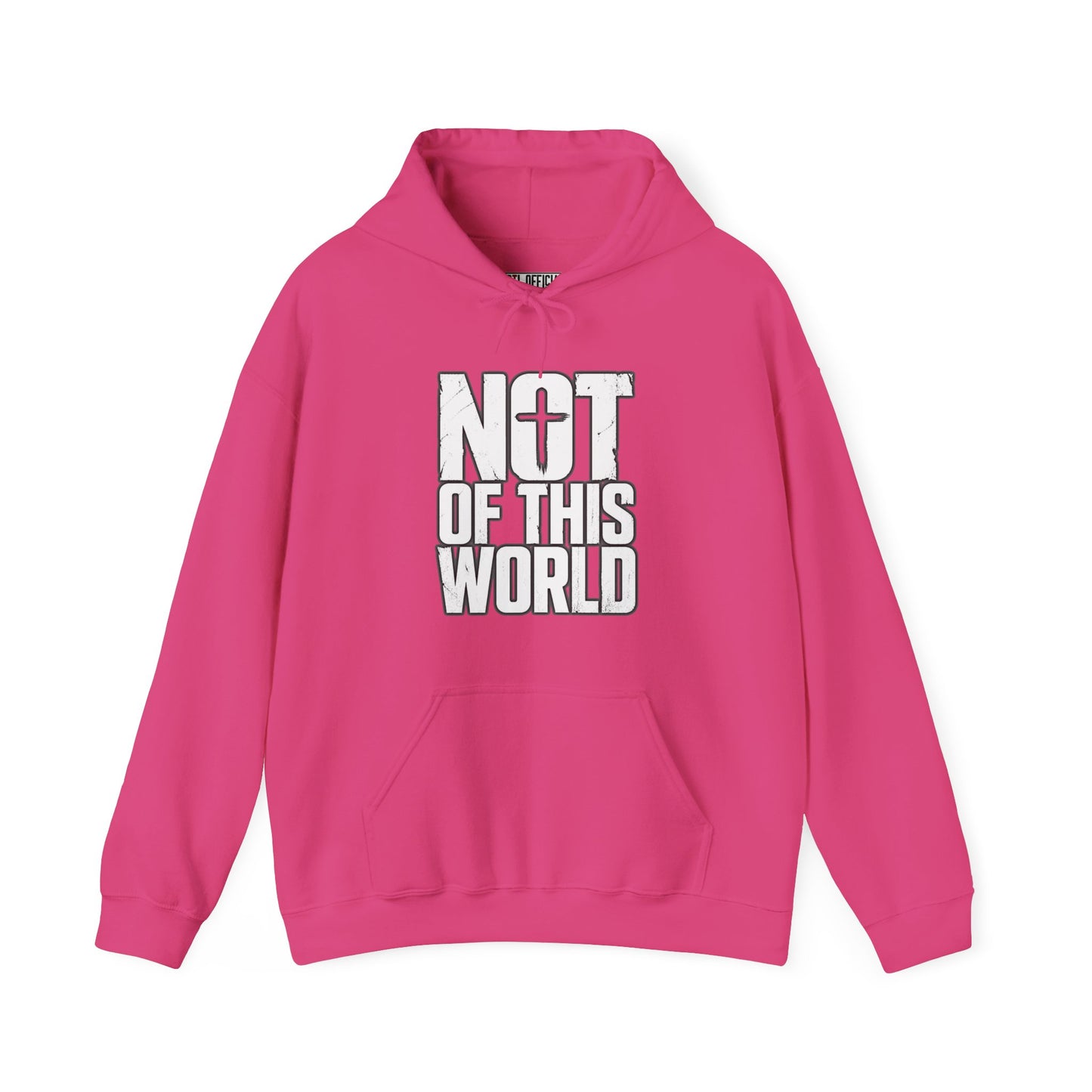 Not Of This World White Text Christian Hoodie