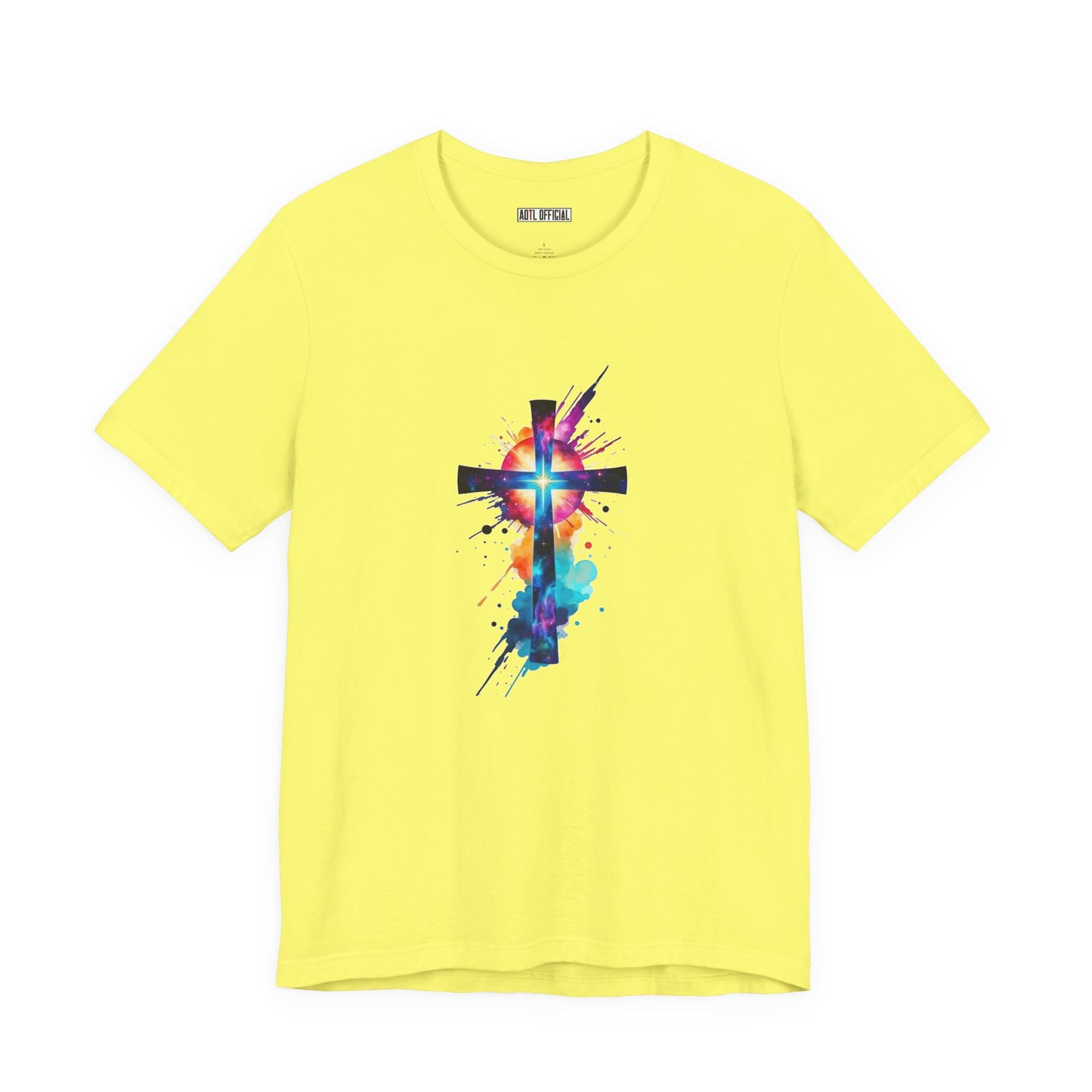 Cosmic Reverence Cross Christian Unisex Short Sleeve Tee